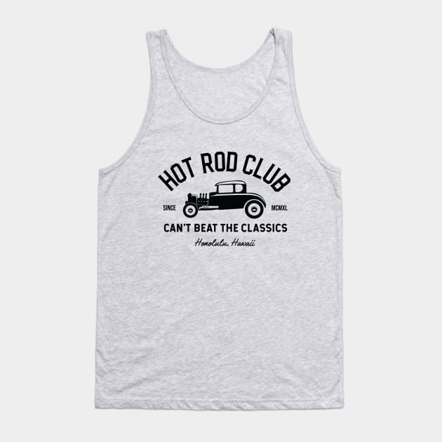 Vintage Car Club Tank Top by Kyle Palma